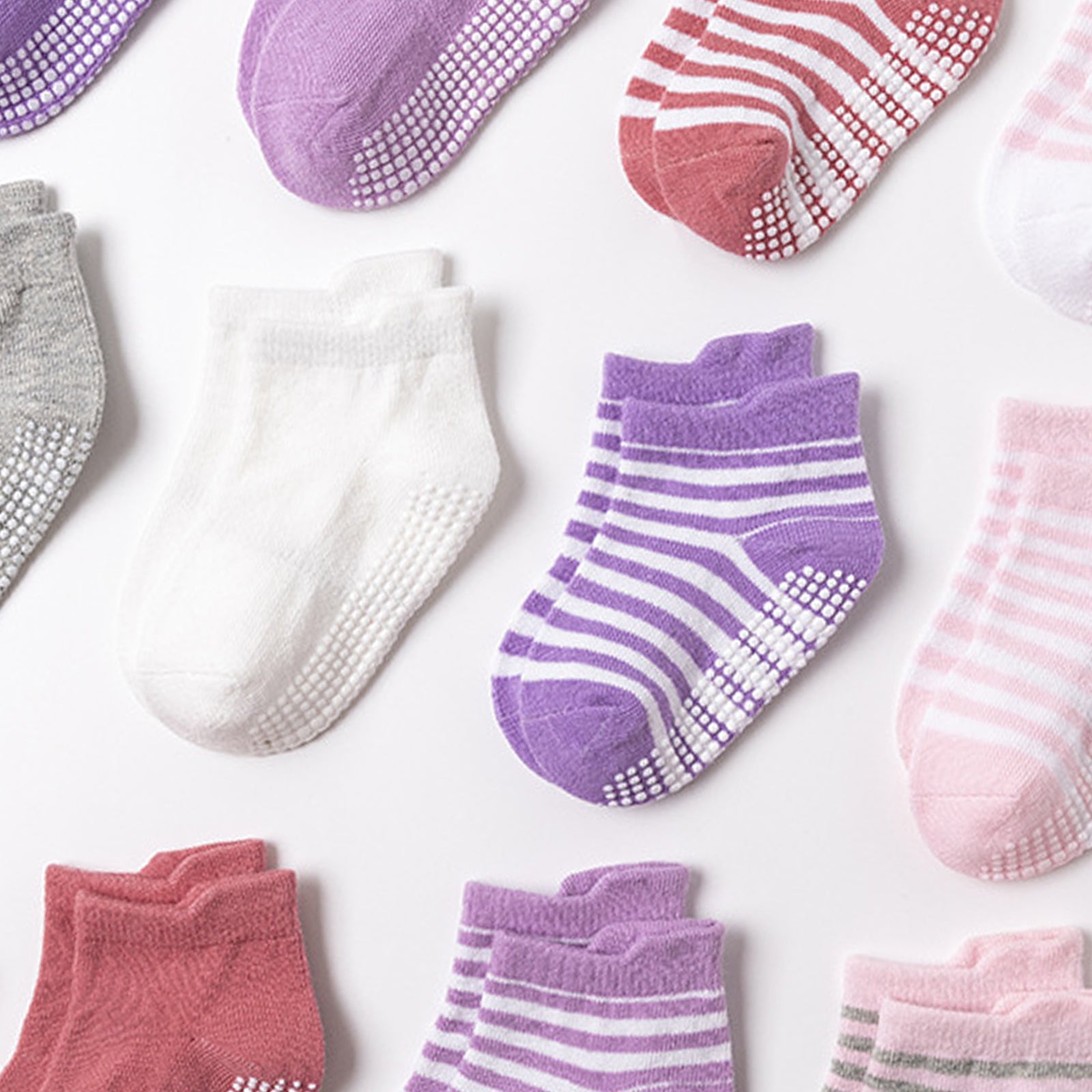 12pcs Kids Anti Skid Socks: Safe and Comfy Feet