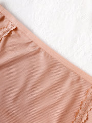 Panty Women's Plus High Rise Ribbed High Brief