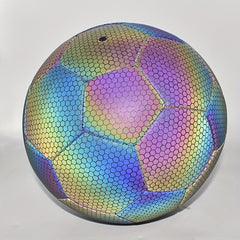 Reflective Size 5 PU Soccer Ball for Night Training