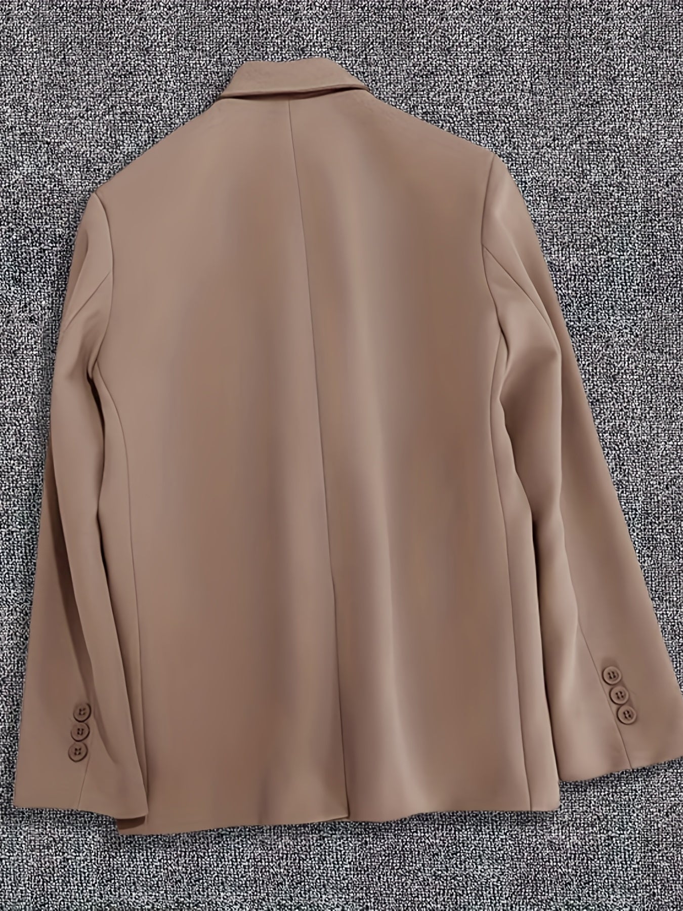 Double Breasted Lapel Blazer Long Sleeve Casual Work Office Outerwear