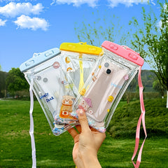 Cartoon Phone Waterproof Bag Airbag Float Touchable Screen Protection