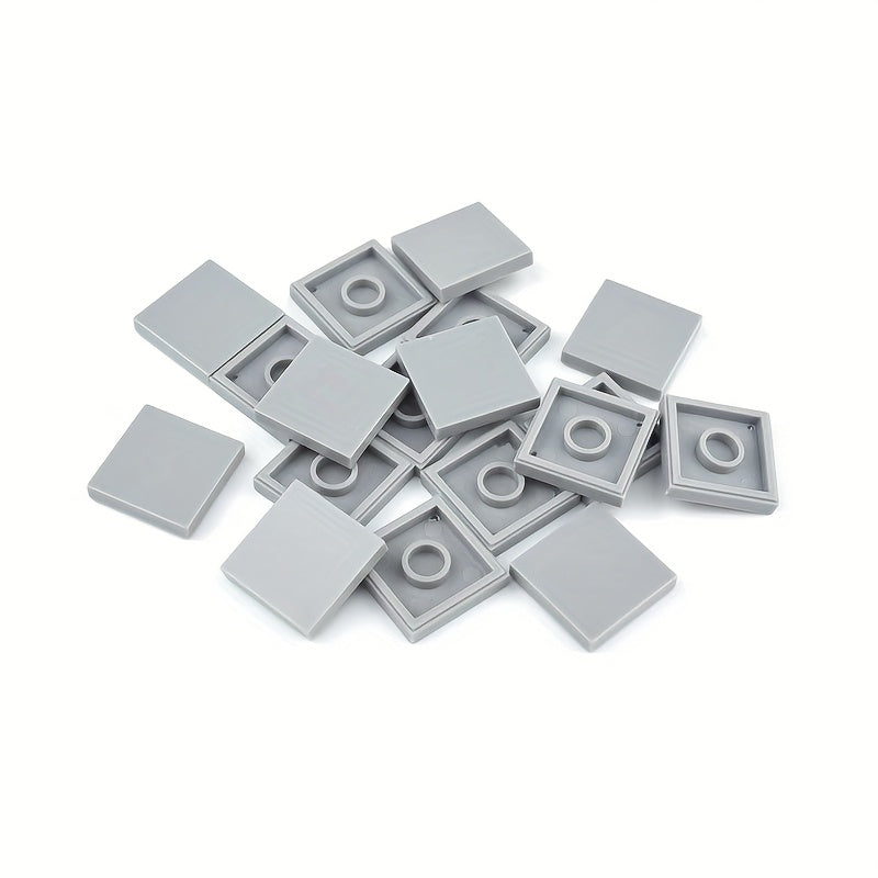 80pcs 2x2 Flat Brick Building Blocks - Compatible with MOC 3068