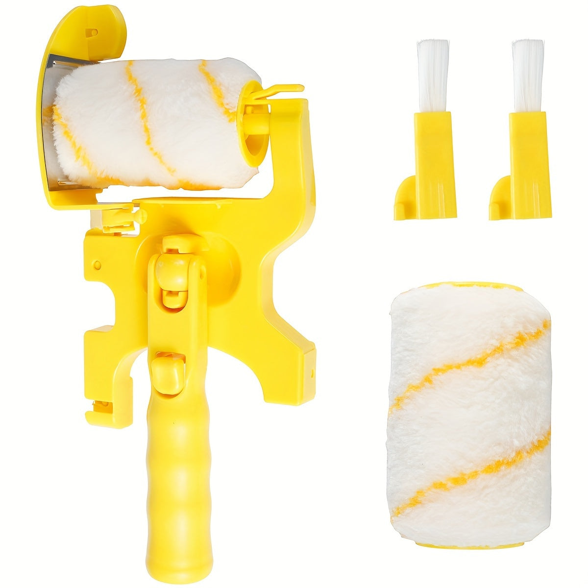 4pcs Clean Paint Roller Brush for Home Painting Edge Latex Roller