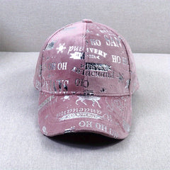 Hot Stamping Baseball Cap Suede Hip Hop Sunshade Dad Hats Christmas