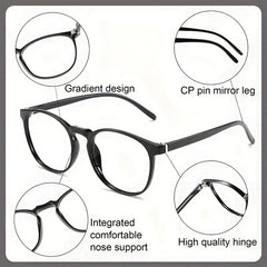 Men's Anti Light Glasses Decorative Glasses Reading Glasses