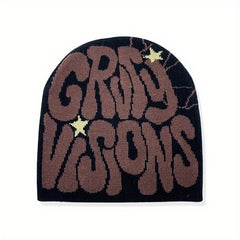 Y2K Hip Hop Knitted Hat - Halloween & Day of the Dead Decor