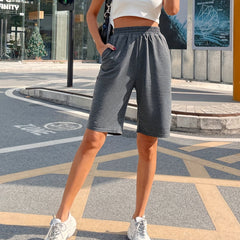 Casual Two piece Shorts Set Crop Tank Top & Elastic Shorts