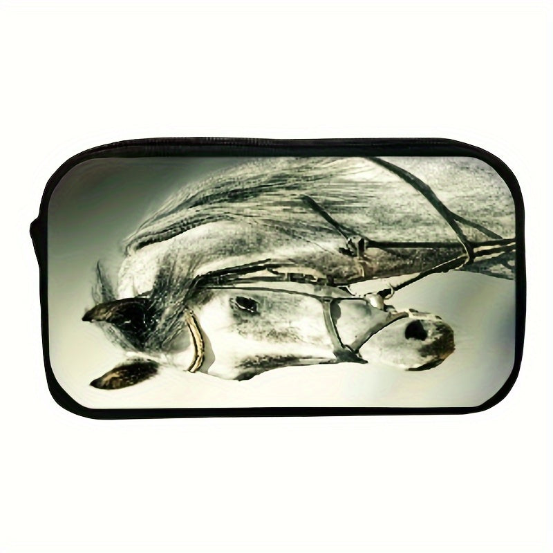 3D Horse Pencil Bag Student Stationery Men Women Office Storage