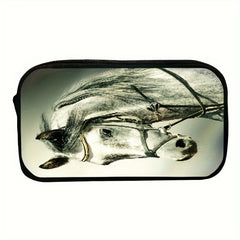 3D Horse Pencil Bag Student Stationery Men Women Office Storage
