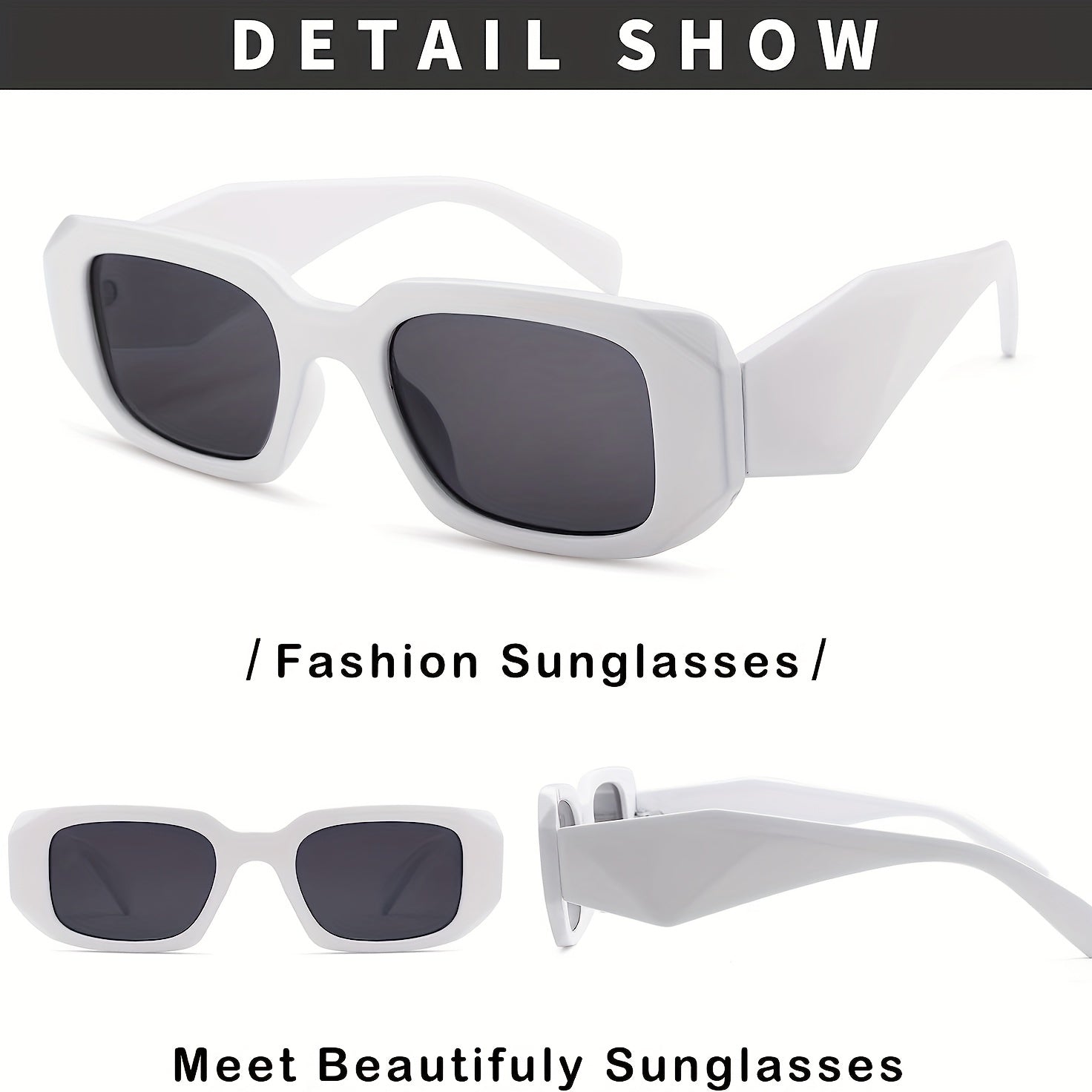 Men's Vintage Square Frame Polarized Sunglasses UV Protection