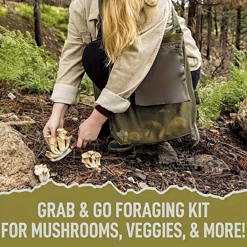 Portable Picking And Foraging Bag Small Mushroom Storage Mesh Bag Handbag