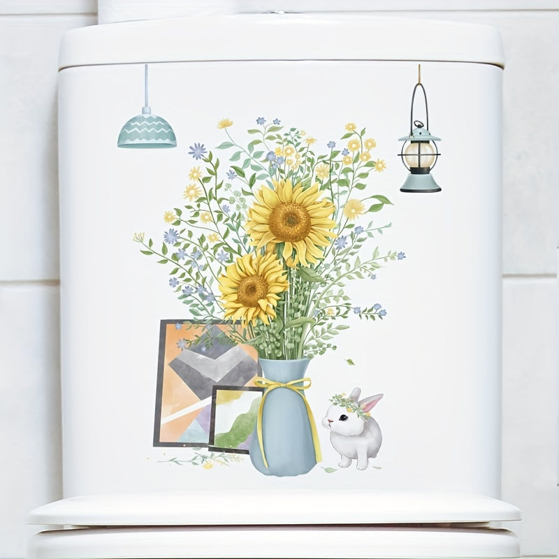 Home Decor Toilet Sticker Waterproof Removable PVC Sticker