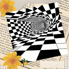 Illusionary Block Adult Coloring Book 24 Pages Single Sided Print for Relaxation