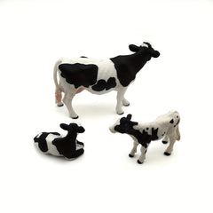 Farmer's Cow Wooden Farm Animal Model Room Decor