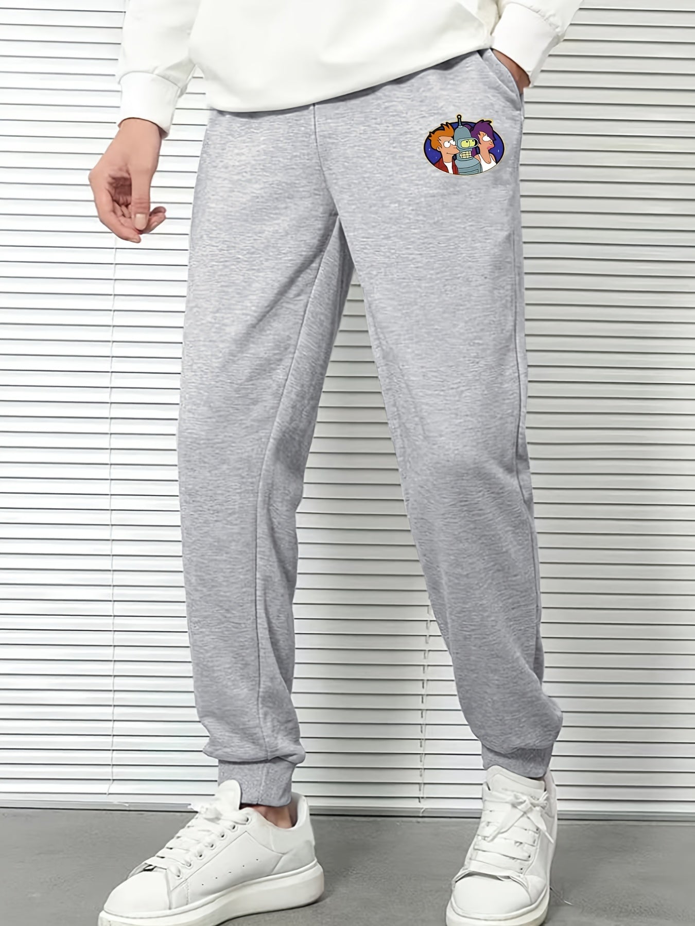 Men's Casual Cartoon Print Sports Pants