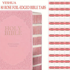 Rose Foil Edged Tabs for Old and Testament