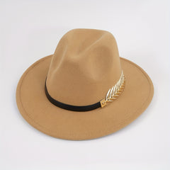 European American Woolen Top Hat Retro Big Brim All match Jazz Hat