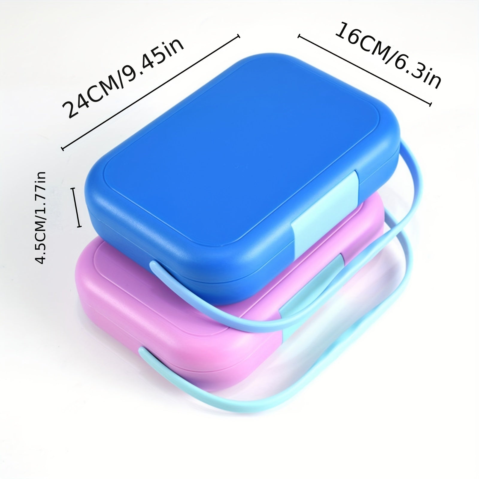Portable 4-grid PP Lunch Box for Camping Picnic and Beach