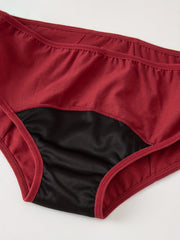 4-Pack Women's Plain Mid Rise Plus Size Panties Set