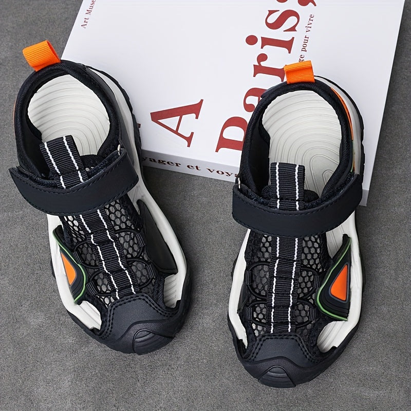 Kids' Non Slip Beach Sandals with Hook and Loop Fastener