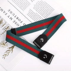 Striped Invisible Elastic Belt Lazy Belt