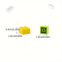 30pcs Mixed 2x2 High Bricks Squares Building Blocks for Kids DIY Puzzle Toy