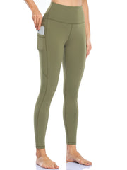 Tummy Control Yoga Pants With Pockets High Waist Leggings Fitness Workout Pants