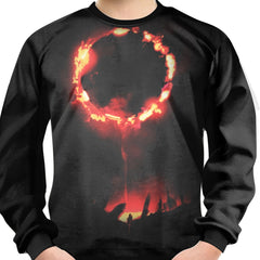 Teens Flame Hoop Night Scene 3D Print Sweatshirt Kids Casual Pullover