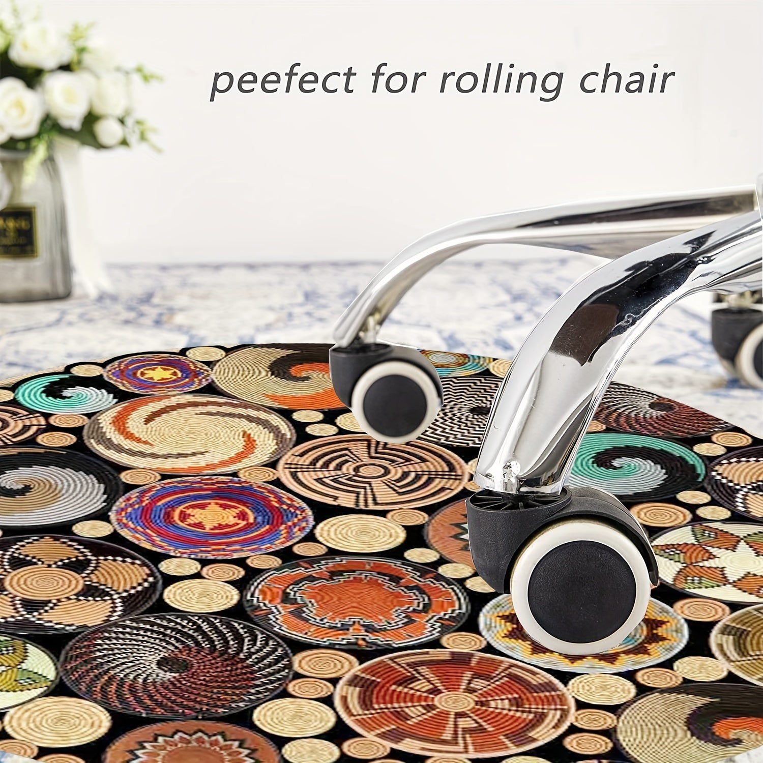 Abstract Modern Round Rug For Living Room Bedroom Kitchen