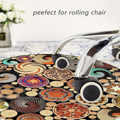 Abstract Modern Round Rug For Living Room Bedroom Kitchen