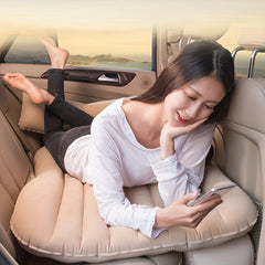 Self Inflating Car Air Mattress & 2 Pillows for Travel & Camping