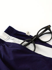 Boys Stripe Letter Print Quick-drying Casual Shorts