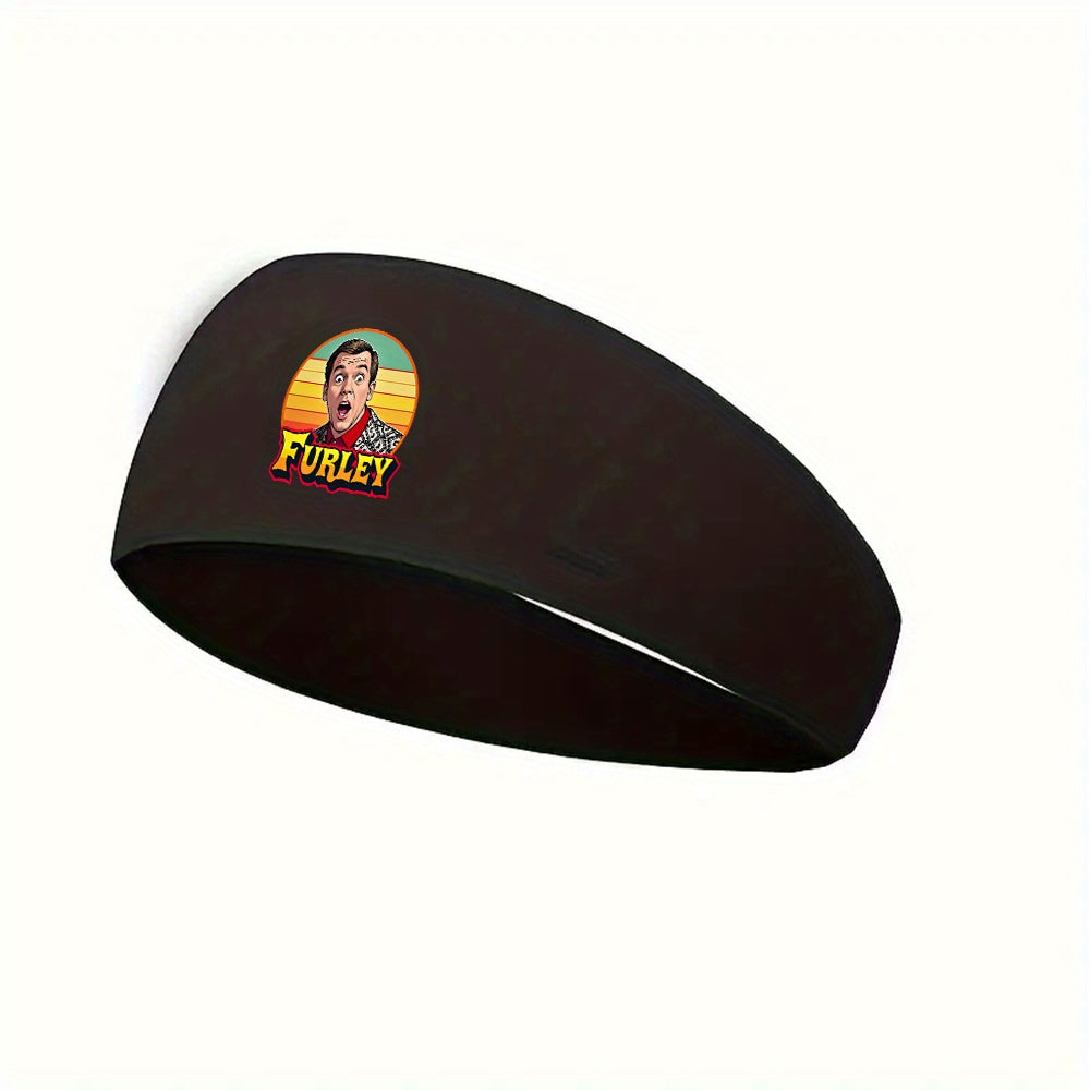 Men's Retro Furley Headband Breathable Mesh Ideal for Running Yoga Fitness