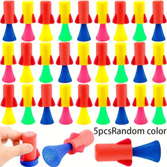 10pcs Finger Rocket Launcher Toys Assorted Spring Loaded Shooting Game