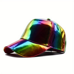 Y2K Laser Baseball Cap Colorful Waterproof Sun Hat