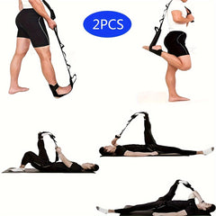 Adjustable Yoga Stretching Bands Pedal Puller Workout Equipment