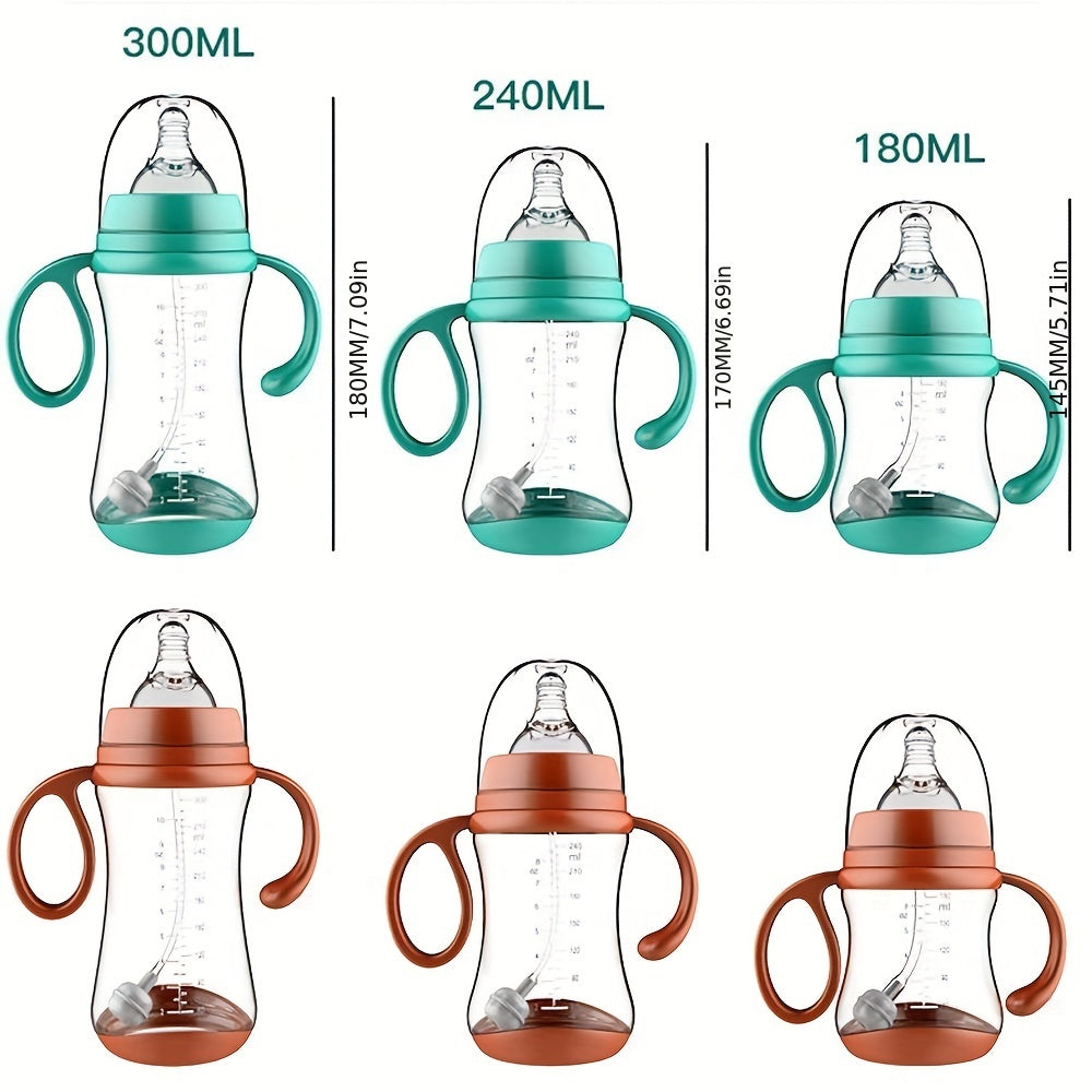 180-300ml Baby Bottle Grip Wide Caliber Infant Feeding Bottle