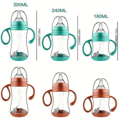 180-300ml Baby Bottle Grip Wide Caliber Infant Feeding Bottle