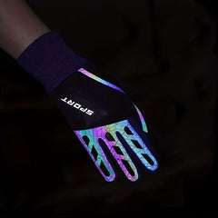 Autumn Winter Warm Touch Screen Gloves Reflective Stripe