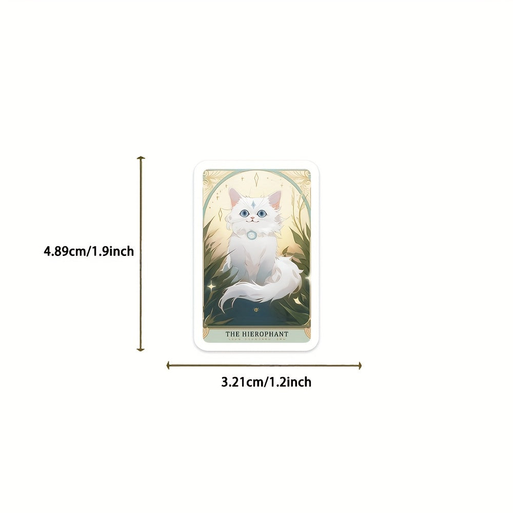 78pcs Cartoon Cat Tarot Series Stickers DIY Creative