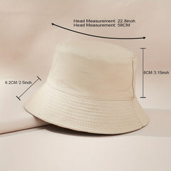 Geometric Print Reversible Bucket Hat for Men Women