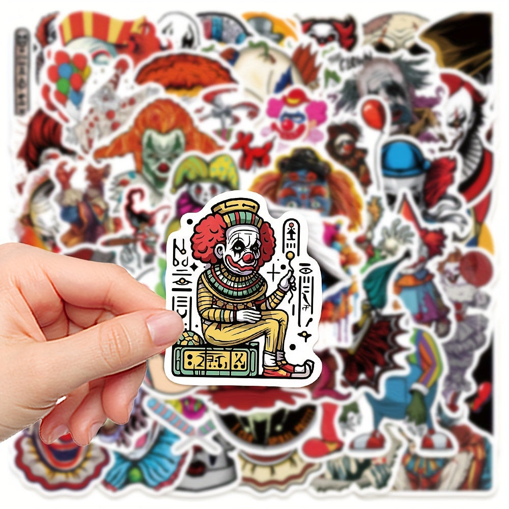 50pcs Clown Series Stickers Laptop Helmet Decorative Stick