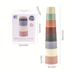 Educational Stack Up Nesting Stacking Cups for Babies