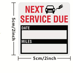 150pcs Car Maintenance Service Expiry Reminder Sticker Roll