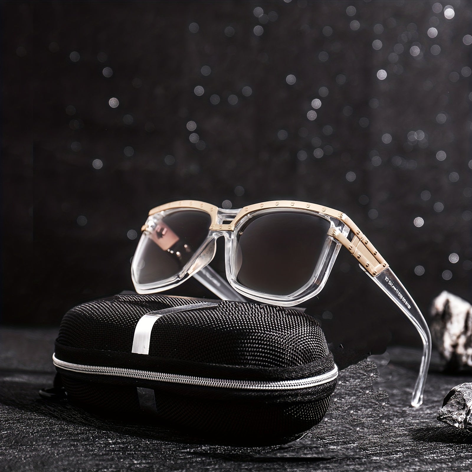 Men's Square Frame Sunglasses Steampunk UV Protection