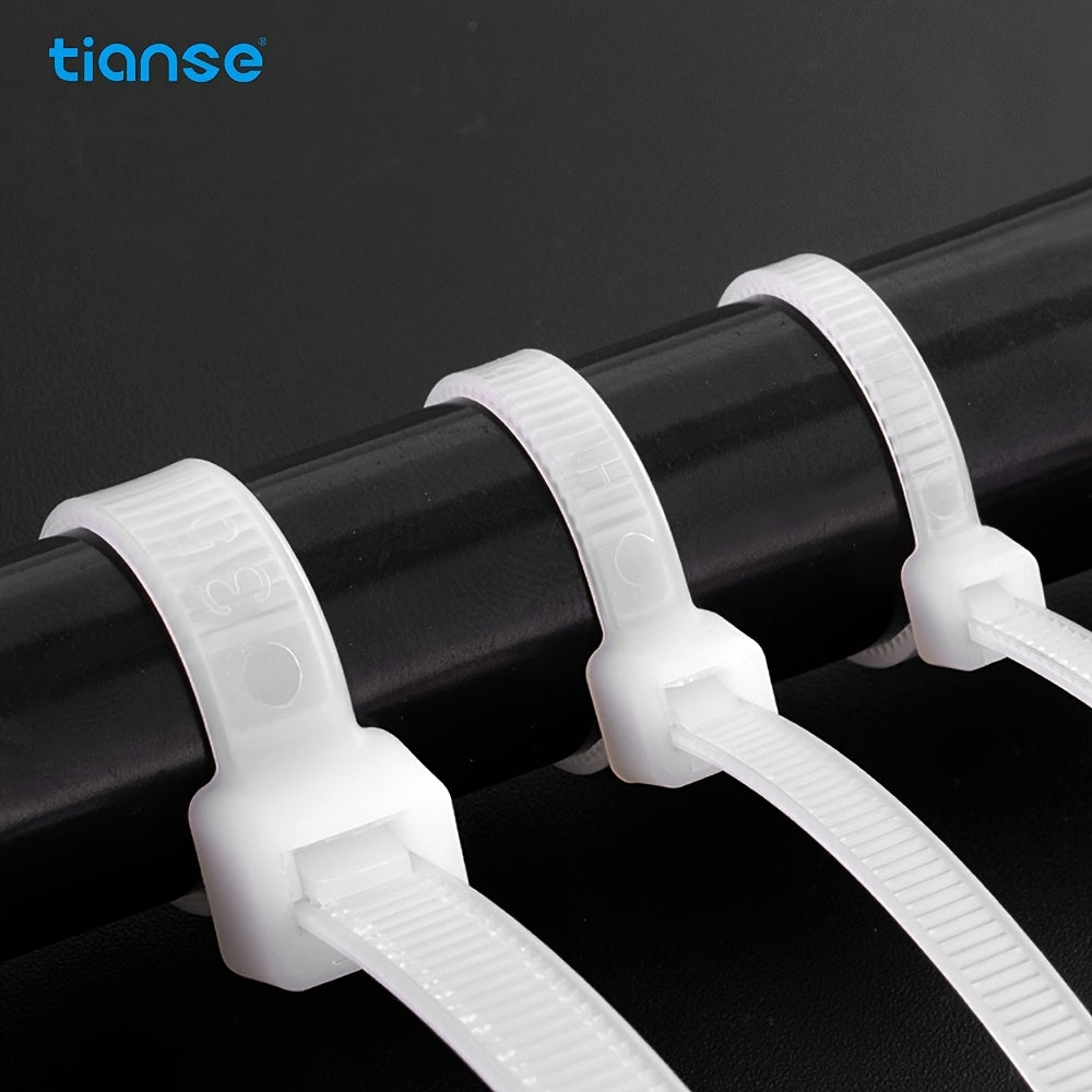 100pcs Self Locking Cable Zip Ties Nylon Cord Management Ties