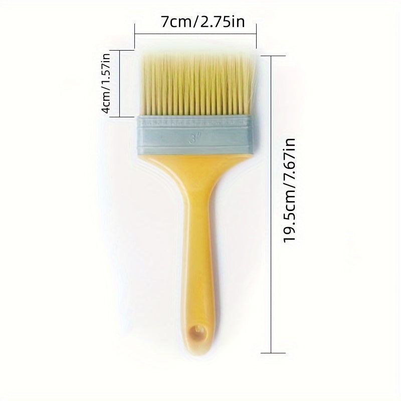 1pc Plastic Handle Paint Brush Soft Hair Cleaning Brush