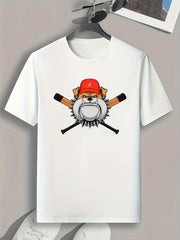 Cartoon Print Men's Graphic T shirt Casual Comfy Tees For Summer