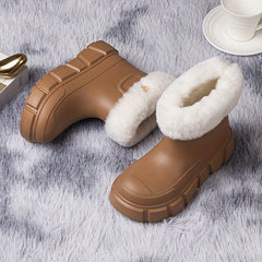 Women's Snow Boots Warm Lined Ankle Booties Non-Slip Waterproof Shoes