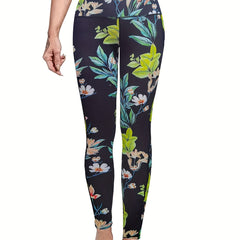 Floral Print Stretch Fitness Leggings